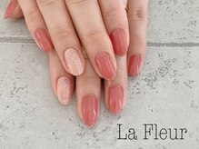 ラ フルール(La Fleur)/ピンク　ラメ　フェミニン