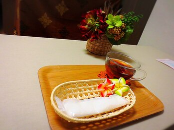 つくばの隠れ家リラクゼーションアンドビューティーサロン あさひ/飲みやすいハーブティー♪