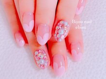 ビジュネイル(Bijou nail)/☆5980☆ハートフレンチ