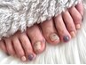 【Foot】シンプルデザインor2本アート￥7,500