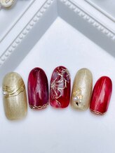 ネイルファクトリー 横浜ベイクォーター店/フラワーアートデザイン¥11000