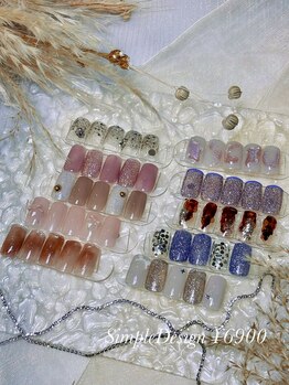 ファーストネイルアンドアイラッシュ(1st NAIL&eyelash)/SimpleDesign6900円