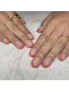 #orange French nail