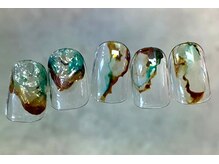 グラッドネイル 銀座店(GLAD nail)/クリアニュアンスインクネイル