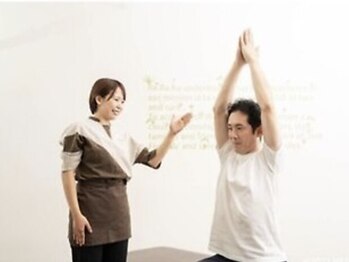 スパリラク resort Hotel&Villa Seahorse宮古島店(Re.Ra.Ku)/柔軟性チェック～バンザイ～