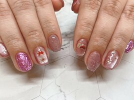 手描き　キラキラ　月　ハート