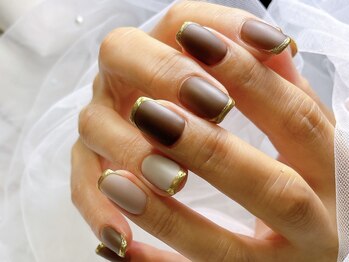 ビオトーププラス 銀座7丁目店(bio tope+)/秋マットネイル　銀座フィルイン