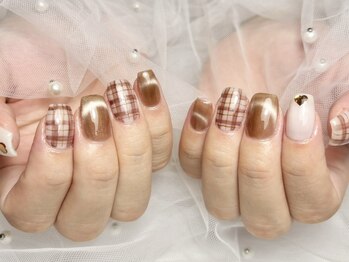 ブラウン×チェック♪