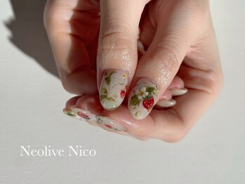 ネオリーブニコ(Neolive Nico)/絵画ネイル