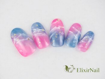 エリクサーネイル 神田(Elixir Nail)/ハンドやり放題/クーポン使用