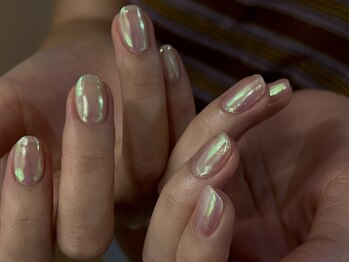 ルカ 原宿(lux)/上品ミラーネイル
