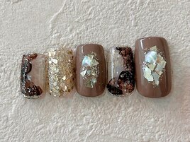 キラキラインクネイル