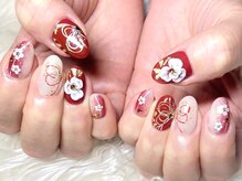ネイルサロンブリス(nail salon Bliss)/☆華やかな成人式ネイル☆