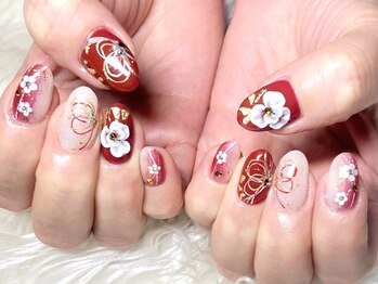 ネイルサロンブリス(nail salon Bliss)/☆華やかな成人式ネイル☆