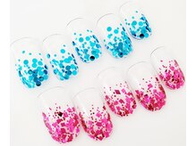 ネイルサロン クイール 小山店(NAIL SALON QUILL)/ラメグラデーション＋ホログラム