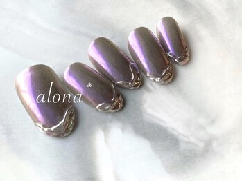 アロナ ネイルサロン アンド スクール(alona)/ミラーのカラー変更可能☆