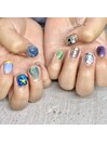 haruka nail×ぽこぽこネイル