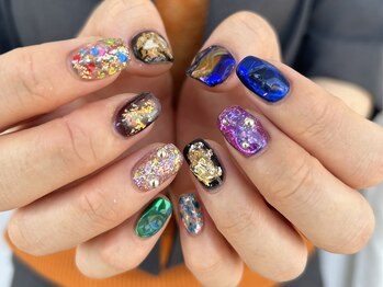 ペタロ(Petalo)/こてこてキラキラネイル