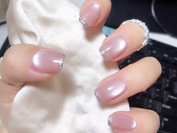 クローバーネイル 北浦和店/水光マグネット＋フレンチ¥8180