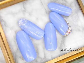 アンベリール 横浜店(Embellir)/(1395)根元ビジューネイル