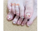 グラデーション・フットネイル