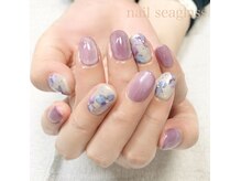 ネイル シーグラス(nail seaglass)の雰囲気（シンプルデザイン定額♪色変ok！他フォトギャラリーご参照下さい）