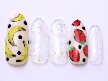ネイリックス 栄ガスビル(NAILX)/フルーツ柄ネイル☆