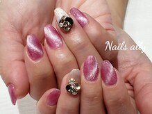 ネイルズアリー 立川店(Nails ally)/ギャラクシー×Vカットストーン