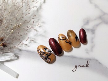 ワイネイル(Y.nail)/花鳥画ネイル