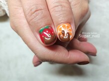 シュガーネイル(sugar nail)/おいしそうなチョコレートネイル