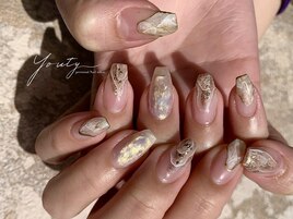 ゴールドキラキラニュアンス