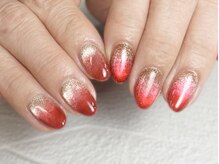 バーガンディ 鶴田(BURGUNDY)/マグネット×グラデーション