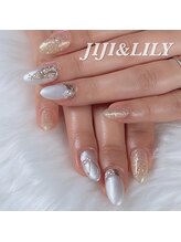 ジジ アンド リリー/ホワイトクリスマスネイル