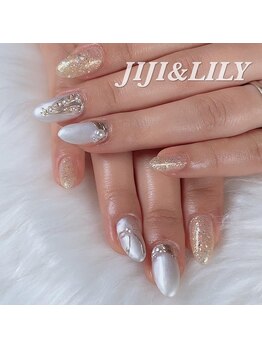 ホワイトクリスマスネイル