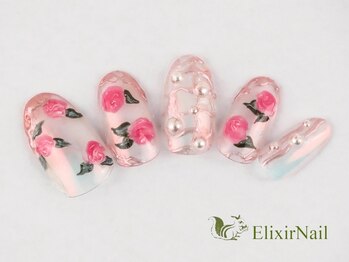 エリクサーネイル 神田(Elixir Nail)/ハンドやり放題/クーポン使用