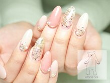 オトナネイル(otona nail)/キラキララメと透明感ピンク