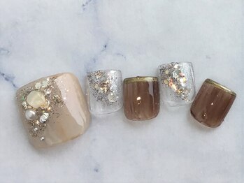 ホームネイルサロン 戸田 ミハ フルーラ(Home Nail Salon Mija Flura)/ フットニュアンス　　Ｉ399ＦＮ