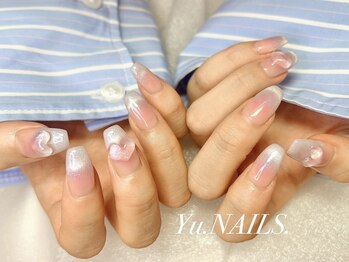 ユーネイルズ 恵比寿(Yu.NAILS.)/マグネットフレンチチークネイル