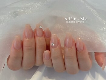 アリューミー 南青山店(Allu.Me)/シンプルビジューネイル