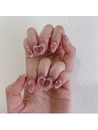 持ち込み～韓国ハートネイル～