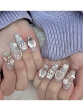キレイエ ネイルズ(KIREIE NAILS)/キラキラ水色 キャラクター