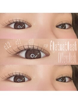 アイラッシュサロン キウ(KIU)/フラットマットラッシュ60本