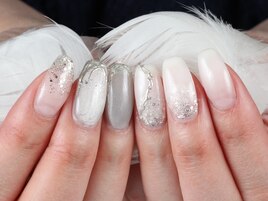 ツイードｘコーラルデザイン