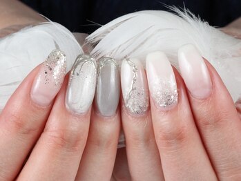 ツイードｘコーラルデザイン