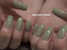 ネイルドットスタジオ 堺筋本町(NAIL DOT STUDIO)/メロンラメ