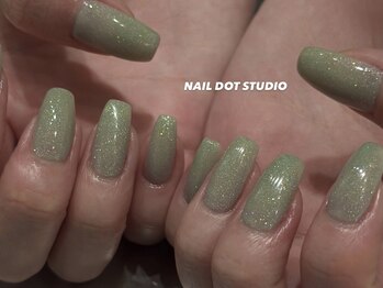 ネイルドットスタジオ 堺筋本町(NAIL DOT STUDIO)/メロンラメ