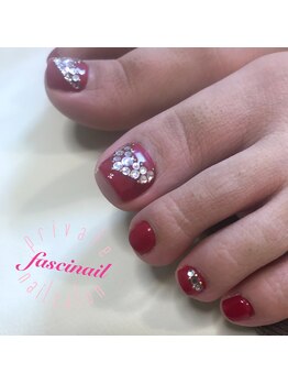 ファッシネイル(fascinail)/キラキラフットネイル