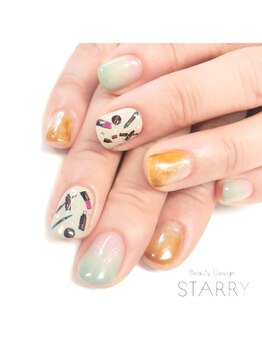 スターリー(STARRY)/カラグラ　メイク　手描き