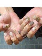 グラマラス アンジェアイ 荻窪店(glamourous ange eye)/大理石ネイル