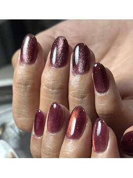 ネイルセッション(nail session)/秋冬にオススメのボルドー系マグ